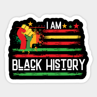 I am black history Sticker